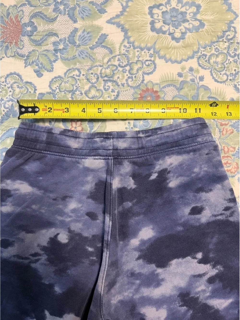 Old Navy Boys Blue Tie-Dye Fleece Sweat Shorts Size L 10-12